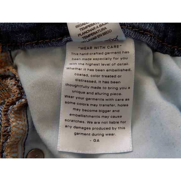 Good American straight leg distressed jeans high waist size 16 - Picture 8 of 8